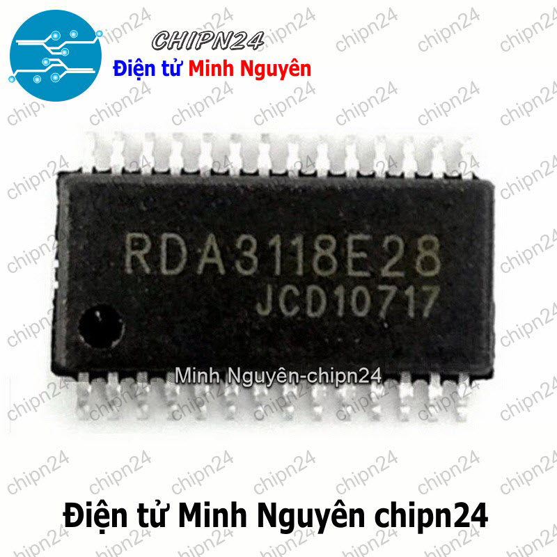 [1 con] (ST) IC Dán RDA3118 TSSOP-28 Hàng Tốt (SMD) (RDA3118E28 3118) - HH002735