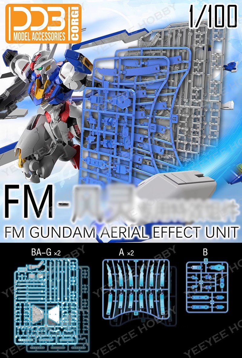 Mô hình lắp ráp ddb corgi - bộ effect unit cho aerial mô hình twfm