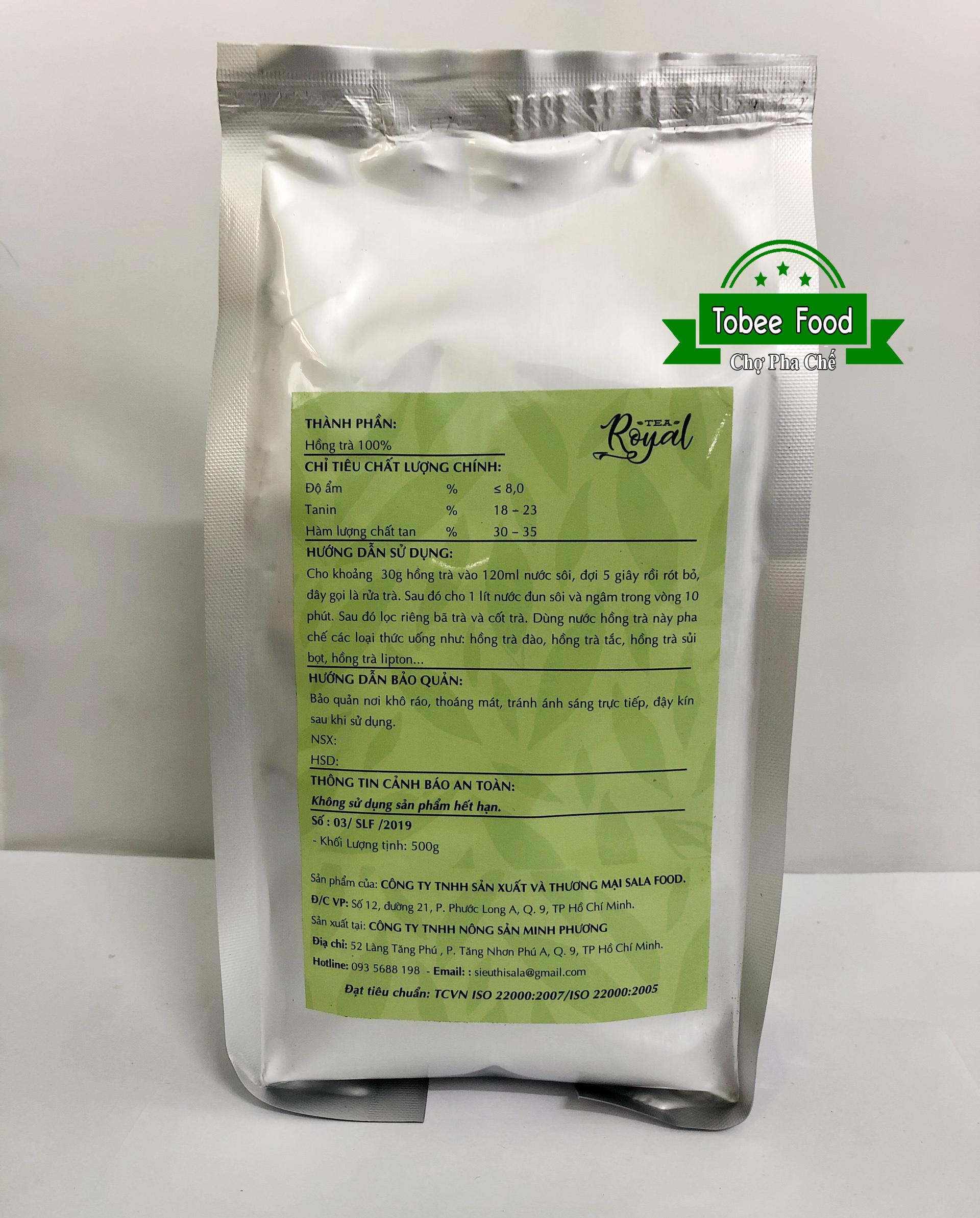 Trà Đen - Hồng Trà Royal Pha Trà Sữa Túi 500G