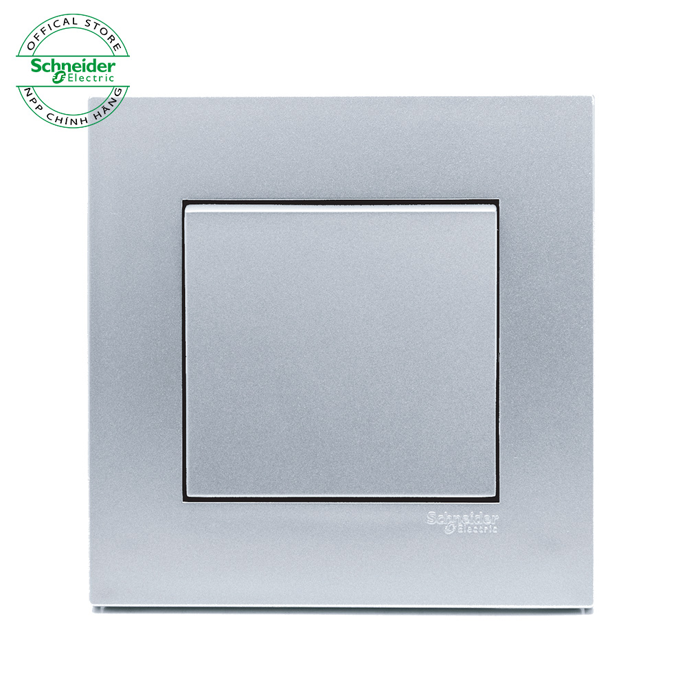 Bộ công tắc đơn 2 chiều 16A màu Trắng hoặc màu Xám bạc, dòng vuông Vivace - Schneider Electric - KB31_WE_G19; KB31_AS_G19