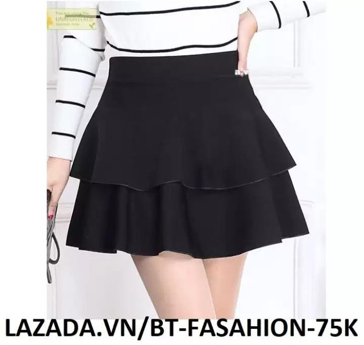 Chân Váy Xòe Lưng Thun Duyên Dáng Thời Trang Hàn Quốc - BT Fashion (VA1-XÒE 2L)