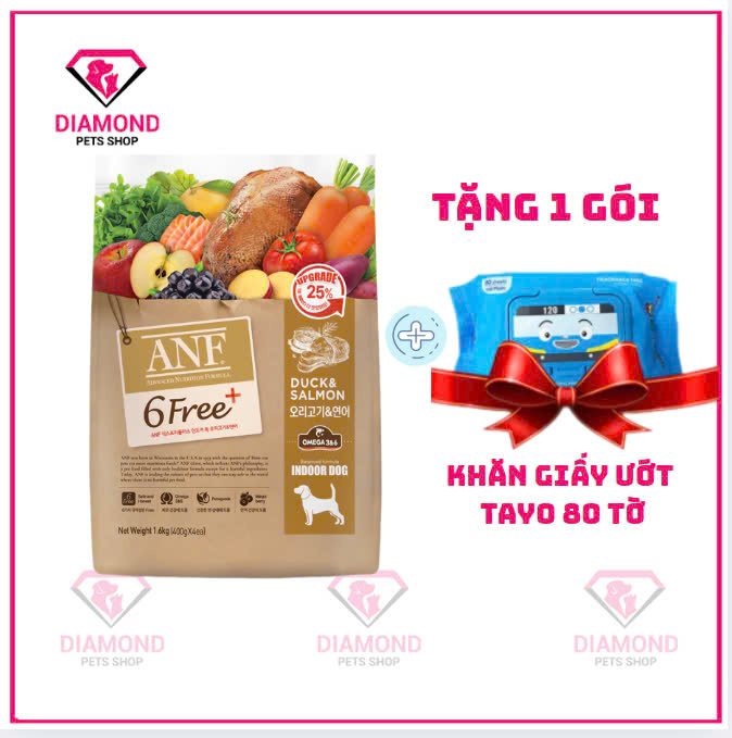[1.6KG] ANF 6FREE+ Thức Ăn Hạt Hữu Cơ Cao Cấp Dành Cho Chó Mọi Lứa Tuổi
