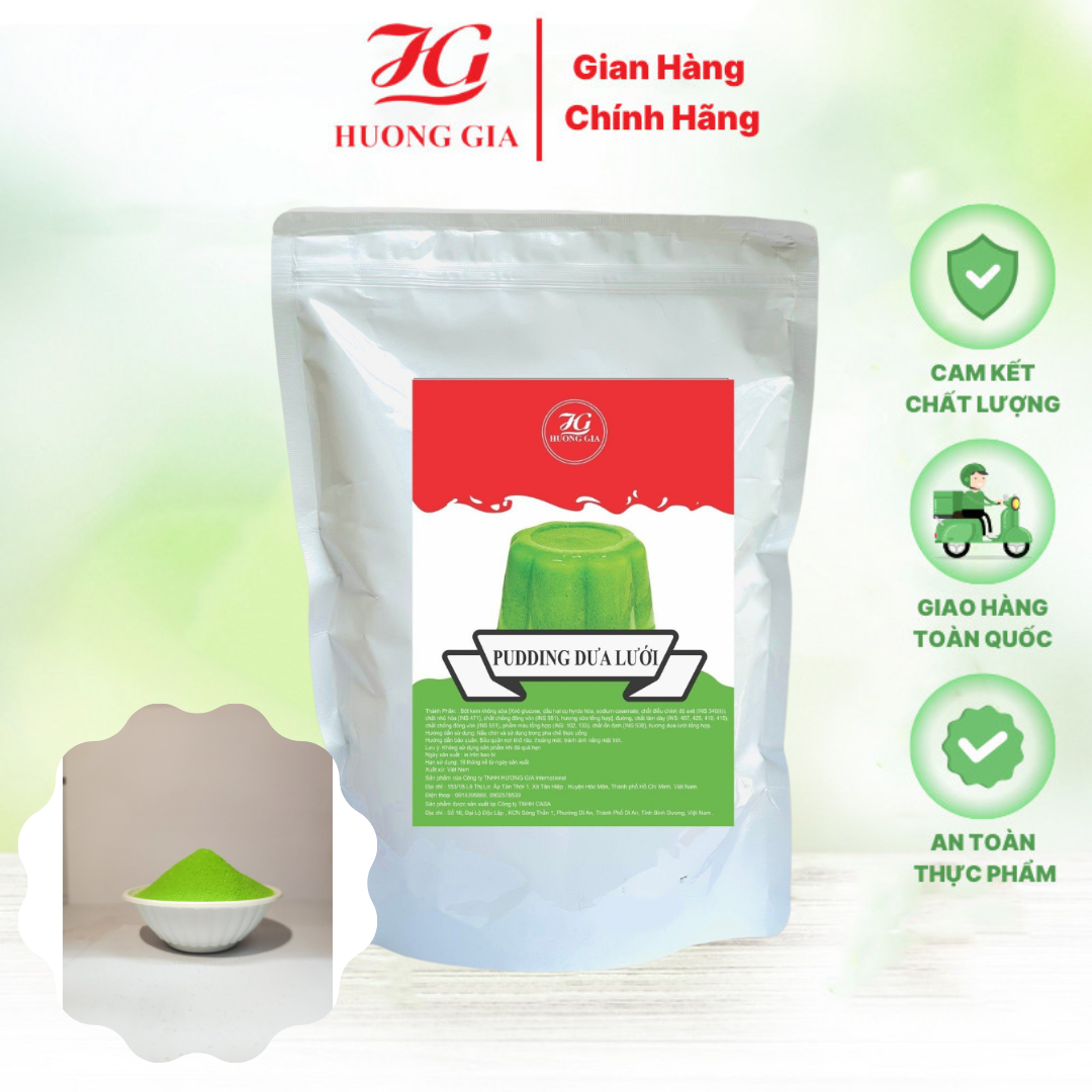 Bột Pudding Dưa Lưới Phù Hợp Làm Topping Cho Các Món Trà Sữa