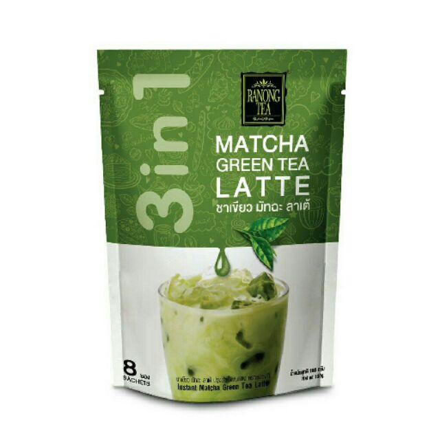 Trà Xanh Matcha Latte 3in1 (8 Gói) Ranong Tea Thái Lan