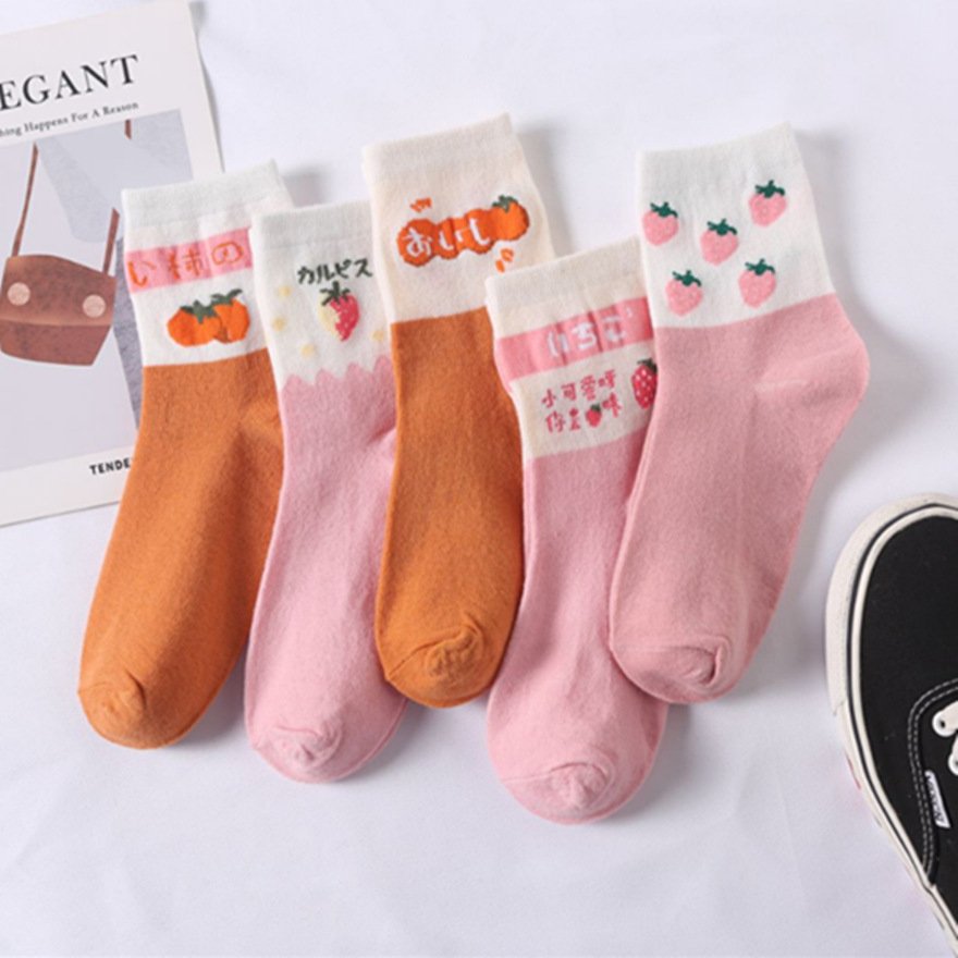 [HCM]Xả kho tết Combo 5 đôi tất Cổ cao kèm TAG