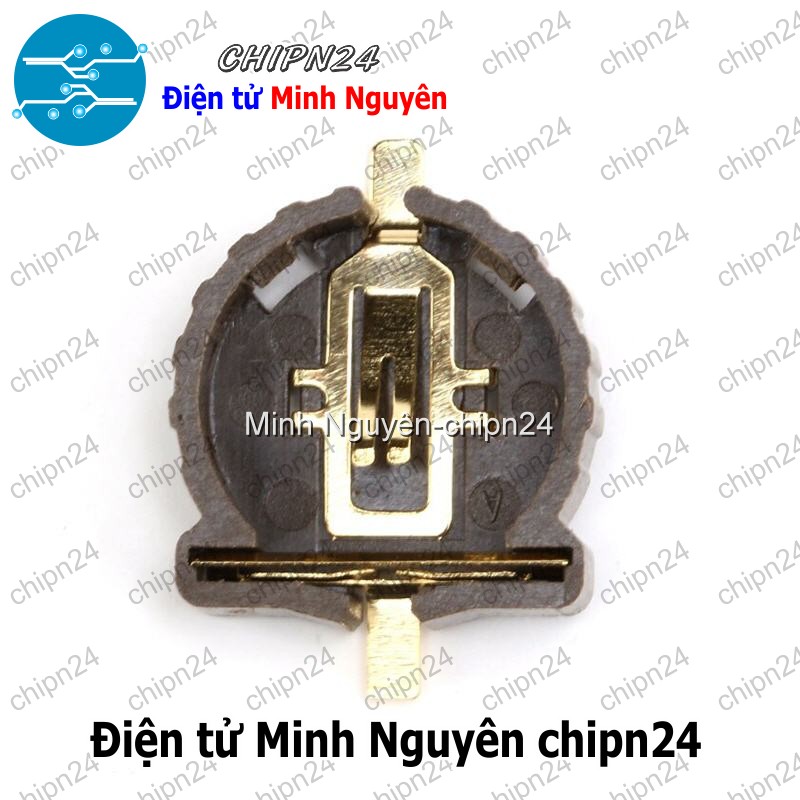 [2 cái] (F138.8) Đế pin CR1220 SMD Dán - HH000595