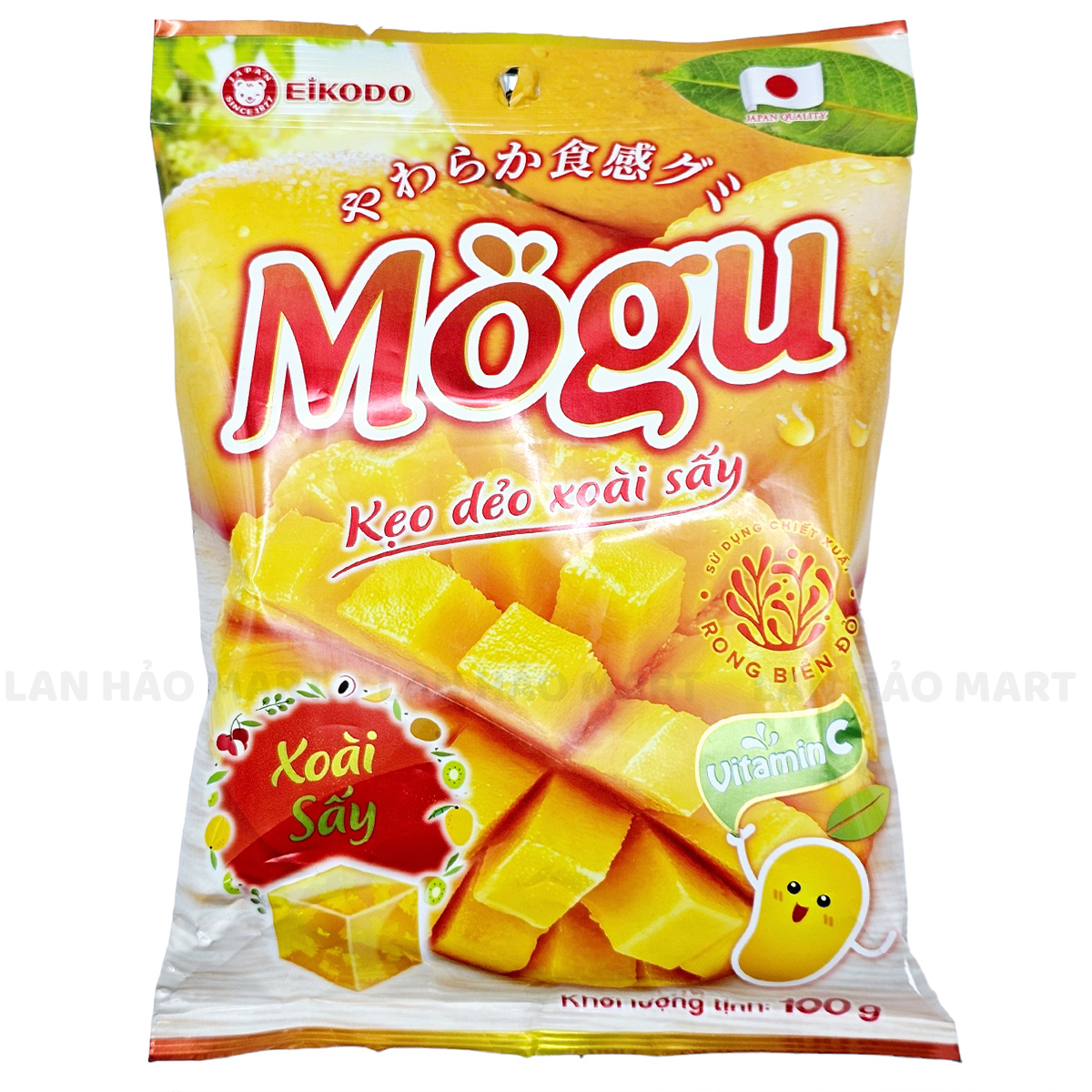 Kẹo dẻo Mogu xoài sấy gói 100g