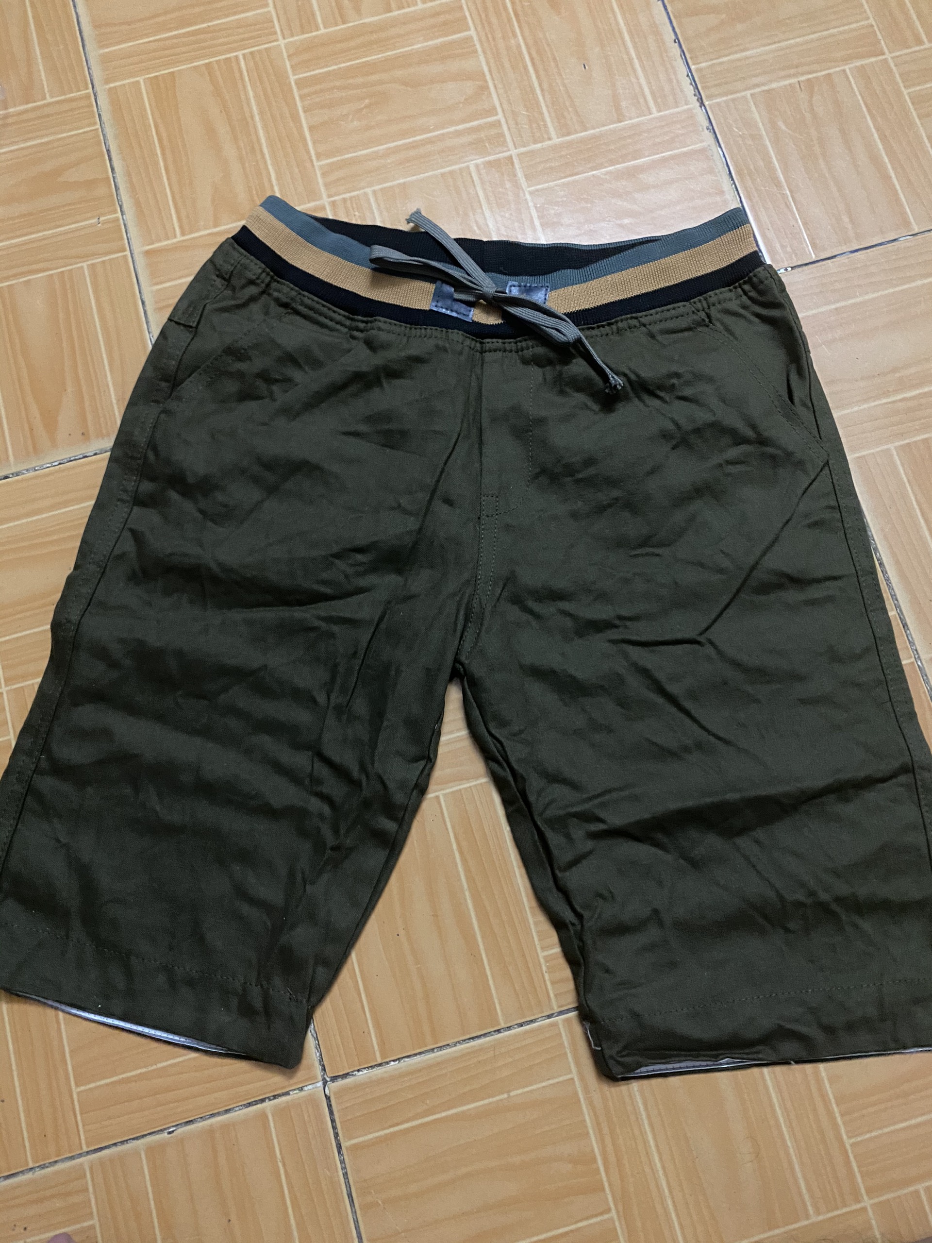 Quần short kaki nam lưng thun- Thời trang nam