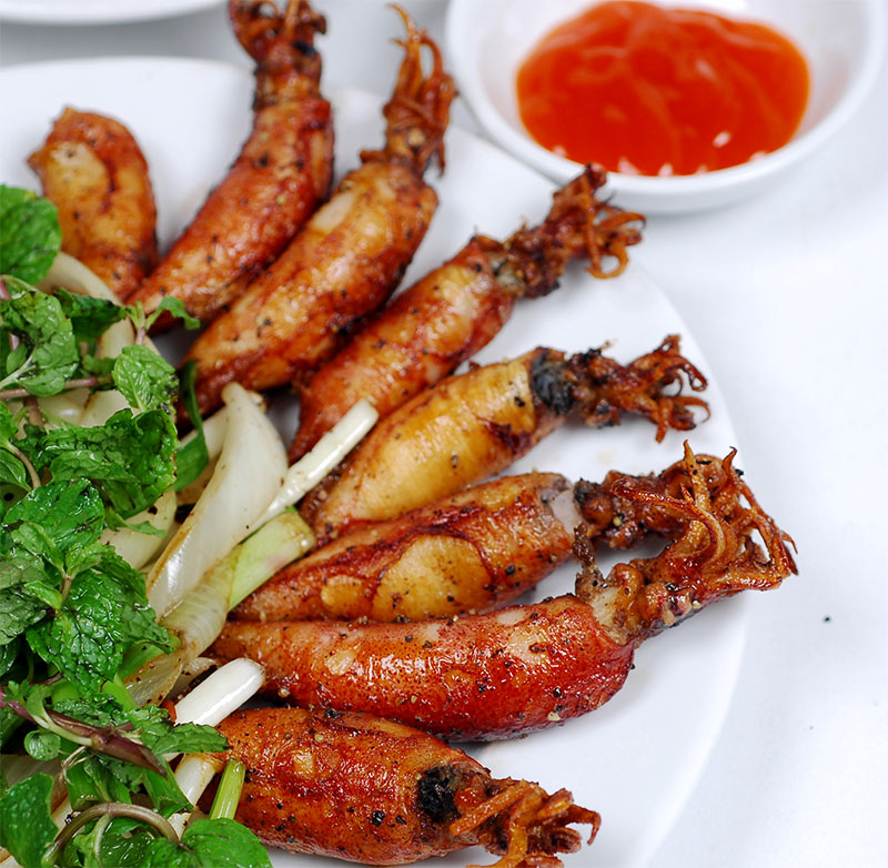 Mực ống tươi làm sạch 450g