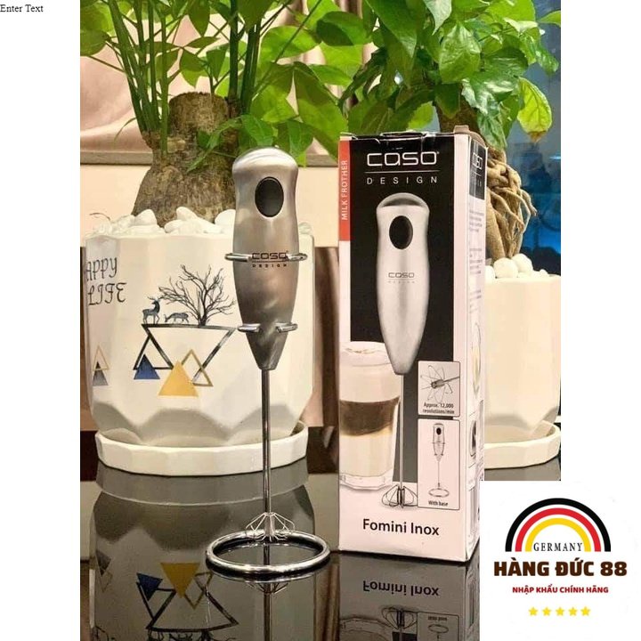 Máy đánh bọt sữa cafe caso 1611 fomini inox - hangduc88