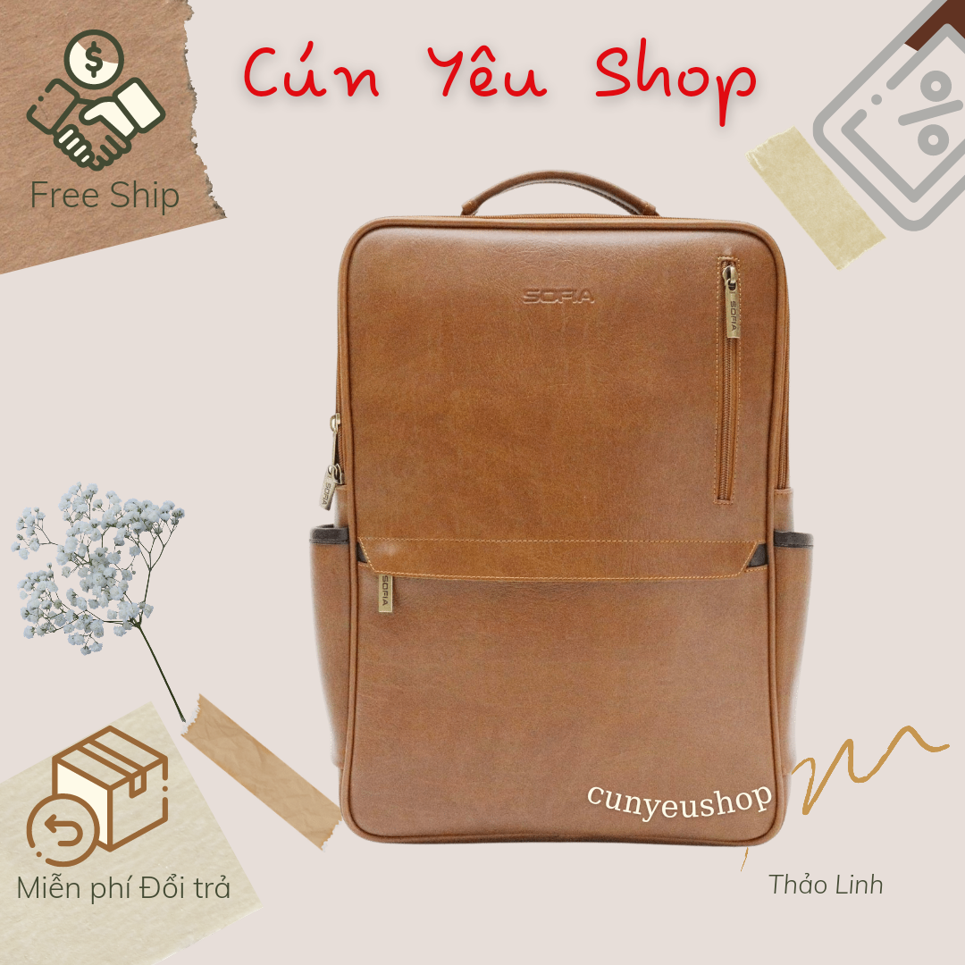 Balo BA145 Cunyeushop SOFIA laptop 15.6 inch bao bền