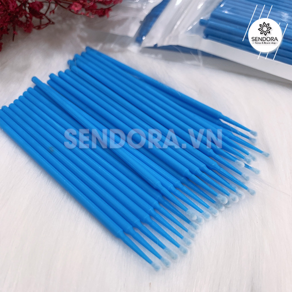 [HCM]Tăm bông nhựa ủ tê - Bịch 100 cây