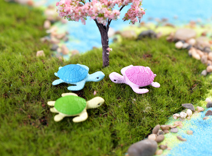 [HCM]Mô hình rùa nhiều màu trang trí tiểu cảnh hồ cả