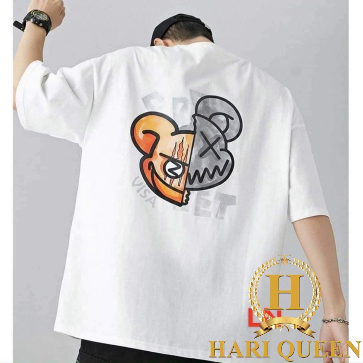 Áo phông gấu mặt nạ hariqueen
