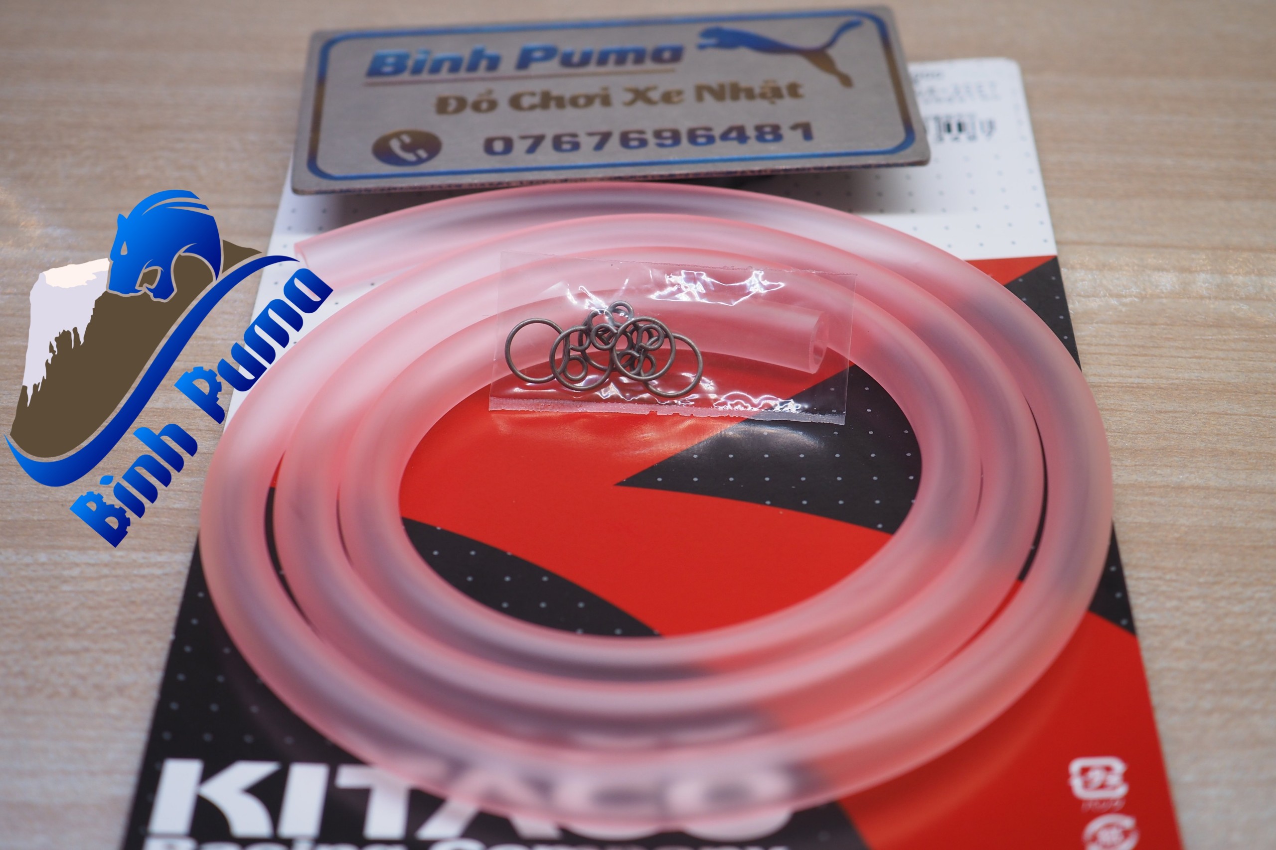 [HCM]COMBO DÂY XĂNG Hồng KITACO 6mm & LỌC KN