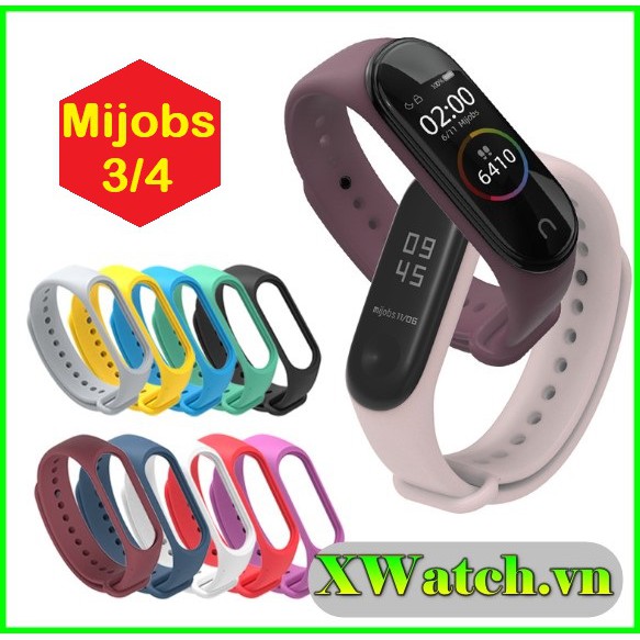 Dây Silicon Mijobs thay thế Xiaomi Mi band 4 Mi band 3