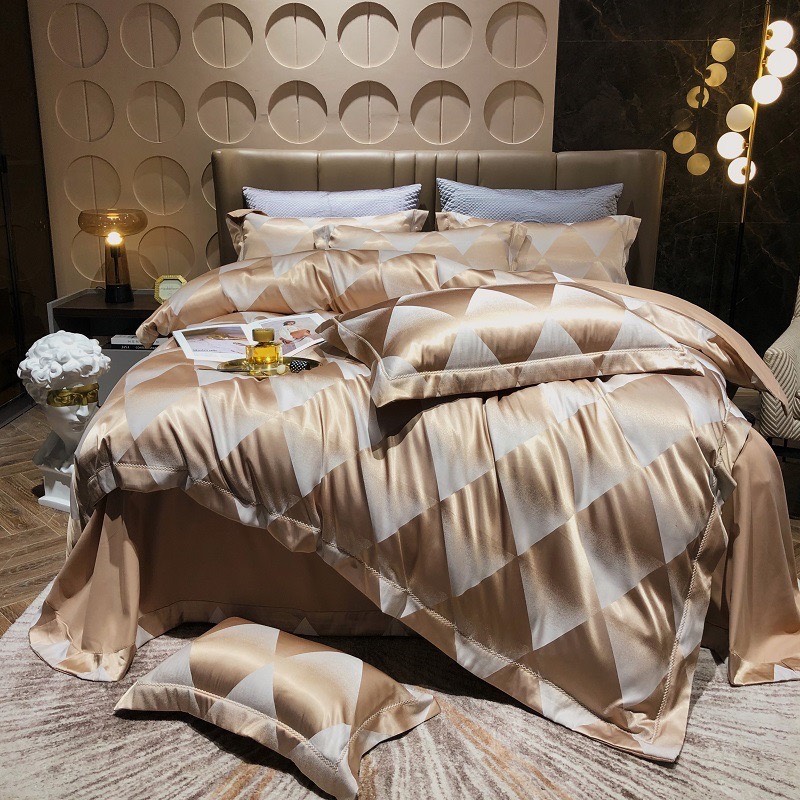 Bộ Chăn ga gối Gấm Lụa cao cấp