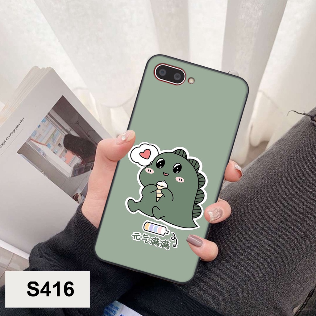 Ốp lưng Oppo A3S - A1K in hình khủng long cute