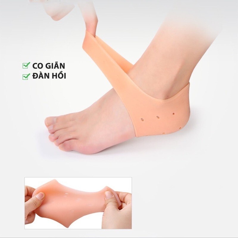Đệm lót gót chân silicon, miếng lót gót giày tăng chiều cao silicon êm chân tăng 2.5cm - 4.5cm - bumstore
