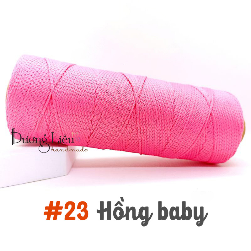 Sợi dệt trơn Craft Yarn 2mm lõi giấy 125g