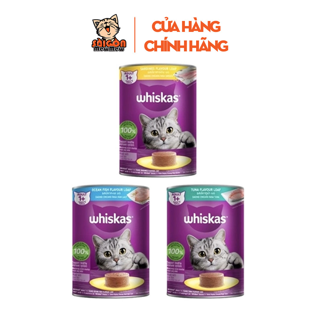 PATE WHISKAS CHO MÈO LON 400GR