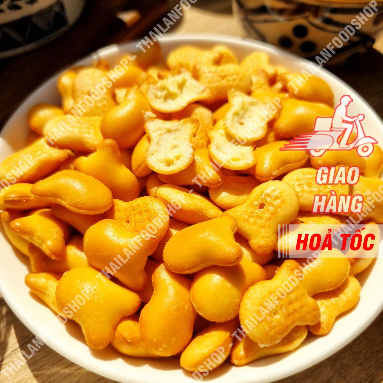 Bánh Gấu Nhân Kem Thiên Hồng - Hộp 500gr