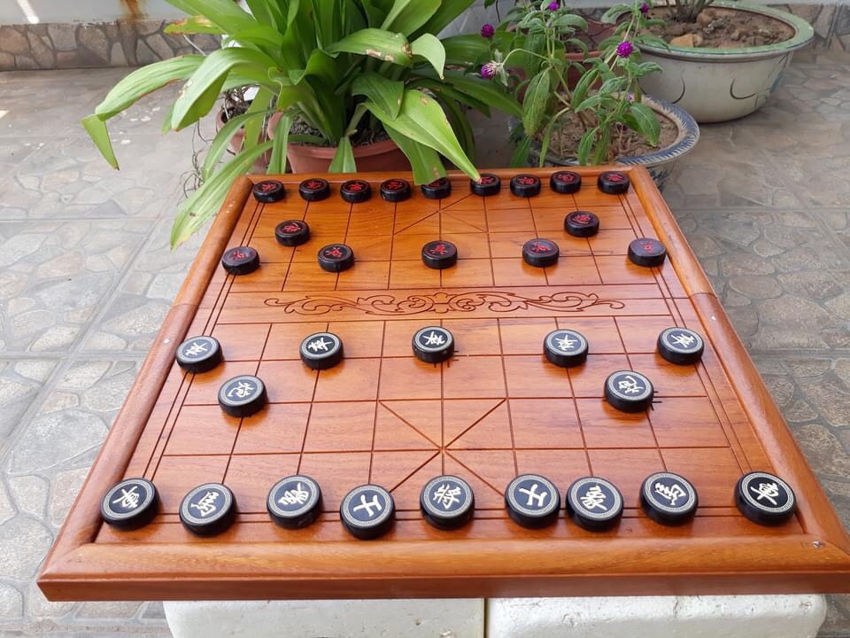 Quân Cờ Tướng Gỗ Trắc đường kính 4.0 Cm