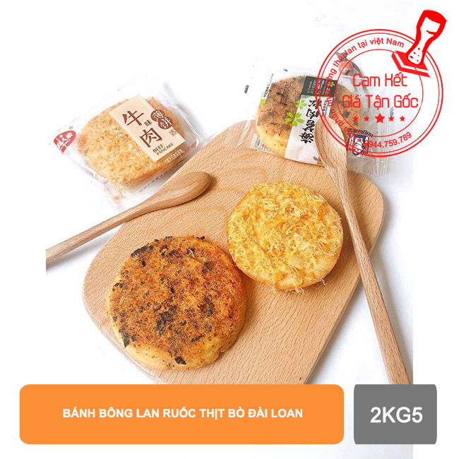 Bánh bông lan ruốc thịt bò đài loan 2kg5
