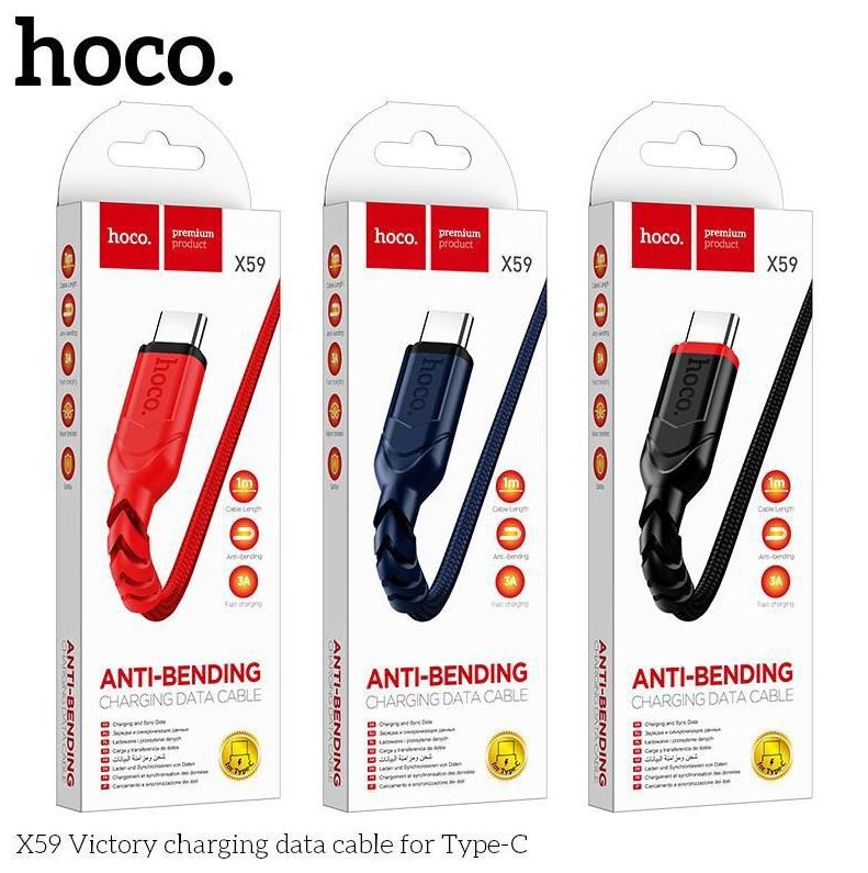 Dây sạc bọc dù micro type ip hoco uc59 - cáp sạc bọc dù hoco uc59  - KOI TECH