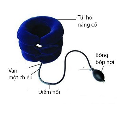 Đai hơi kéo giãn đốt sống cổ Lucass NC 9