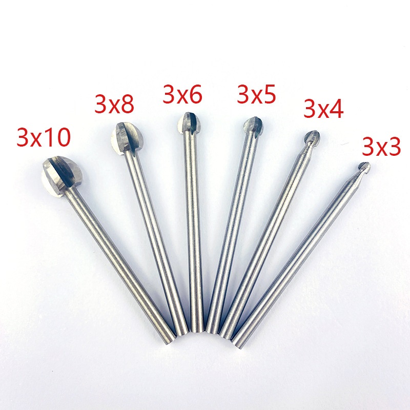 Phá thô cán 3mm (mũi quả đào)