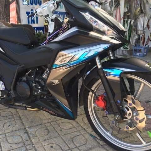 Tem rời honda winner gtr xám xanh Crom