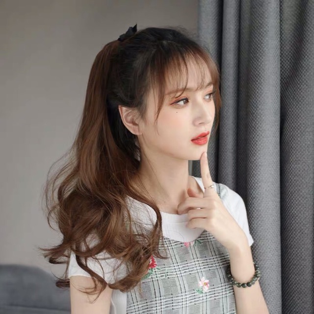 Buộc tóc xoăn nhẹ dài 40,50,60cm