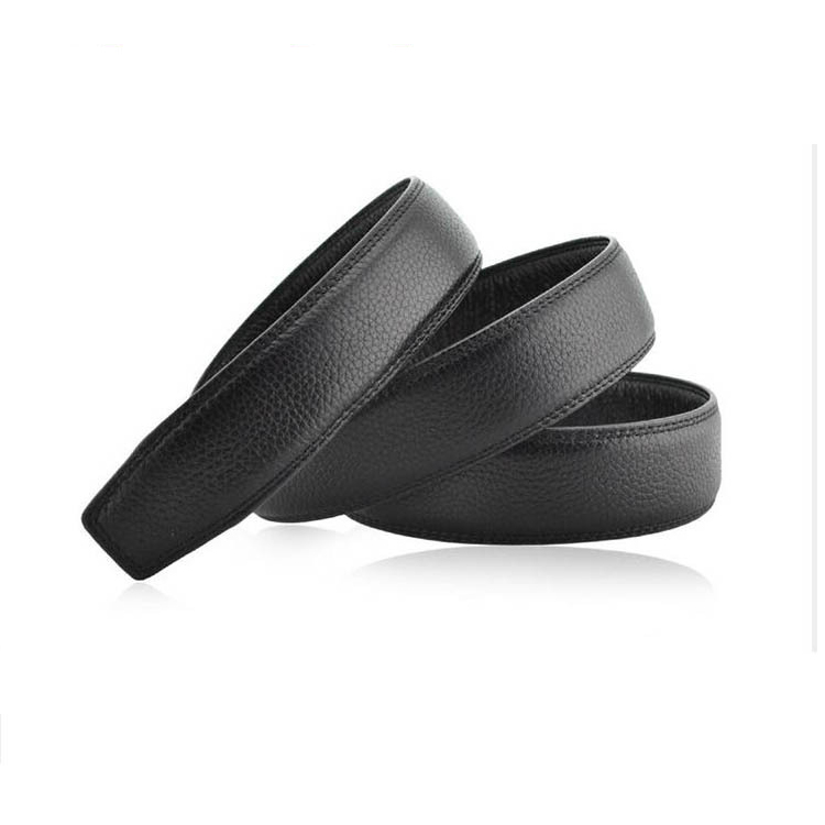 [Dây Tăng/Size 3.5cm] Thắt Lưng Nam Da Bò (Không Mặt Khóa), Dây Nịt Da Thật 100%, 3 Lớp, Màu Đen/Nâu (DLKK-05)