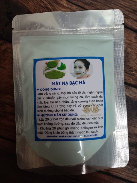 Mặt nạ bạc hà handmade 100gr