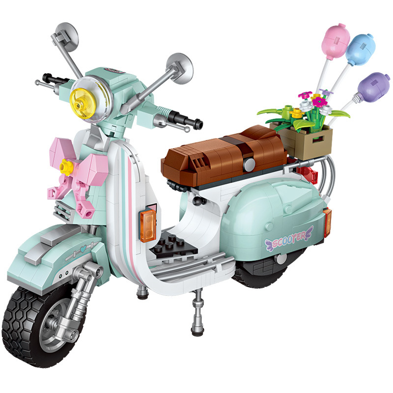 Đồ chơi lắp ghép LOZ  mini mô hình Scooter