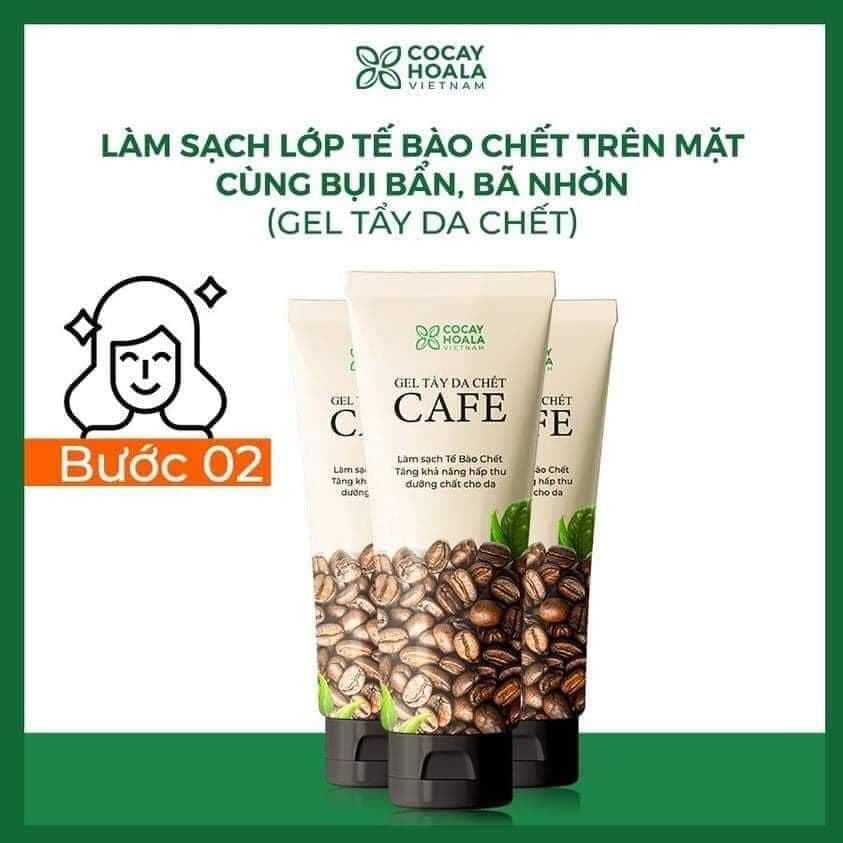 Gel tẩy da chết cafe.