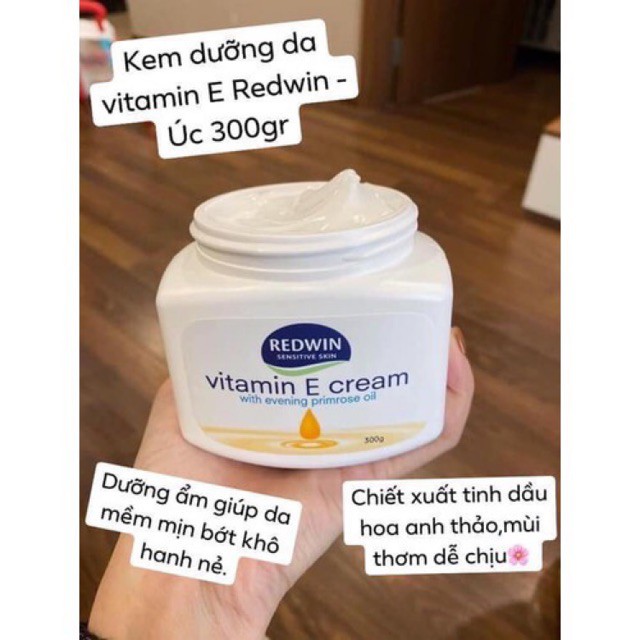 Kem dưỡng da Redwin Vitamin E Úc 300g