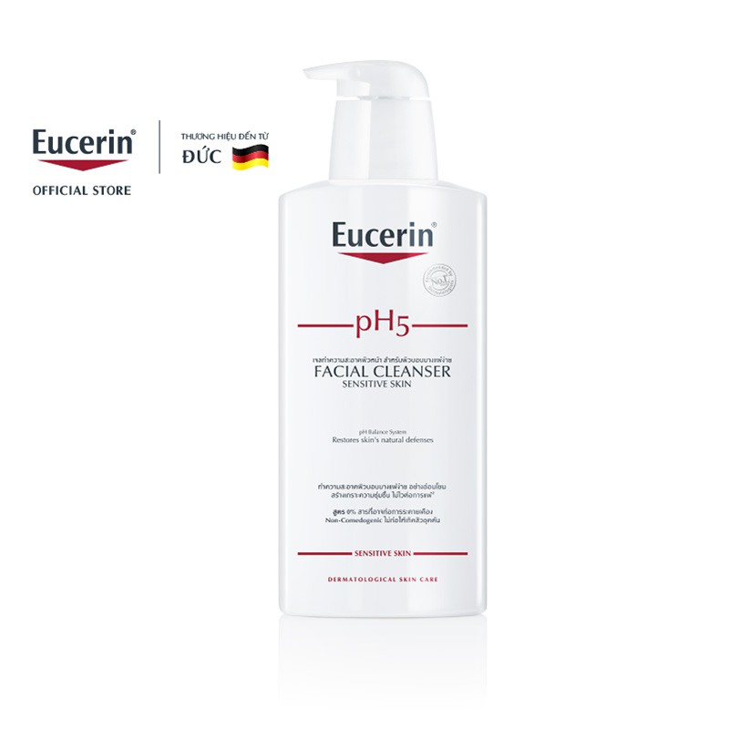 Sữa Rửa Mặt Eucerin PH5 Facial Cleanser Da Nhạy Cảm (400ml)