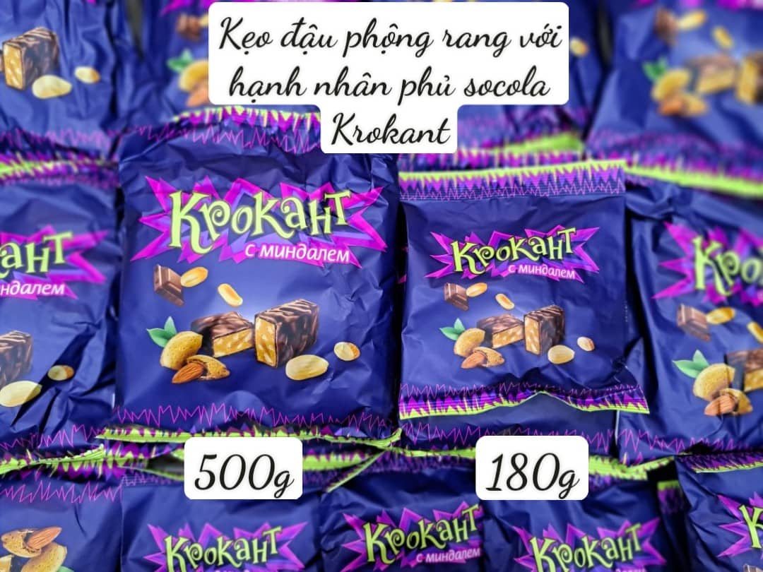 Kẹo tím Nga Kpokaht socola hạnh nhân 180g