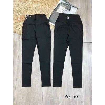 Quần Legging Wang Cạp Cao Nịt Eo Siêu Cấp chất umi Dày Dặn Co Giãn Đa Chiều Tốt