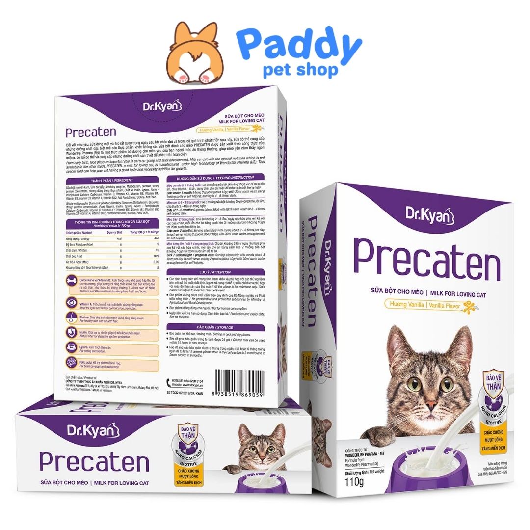Sữa Bột Cho Mèo Cao Cấp Precaten Dr.Kyan