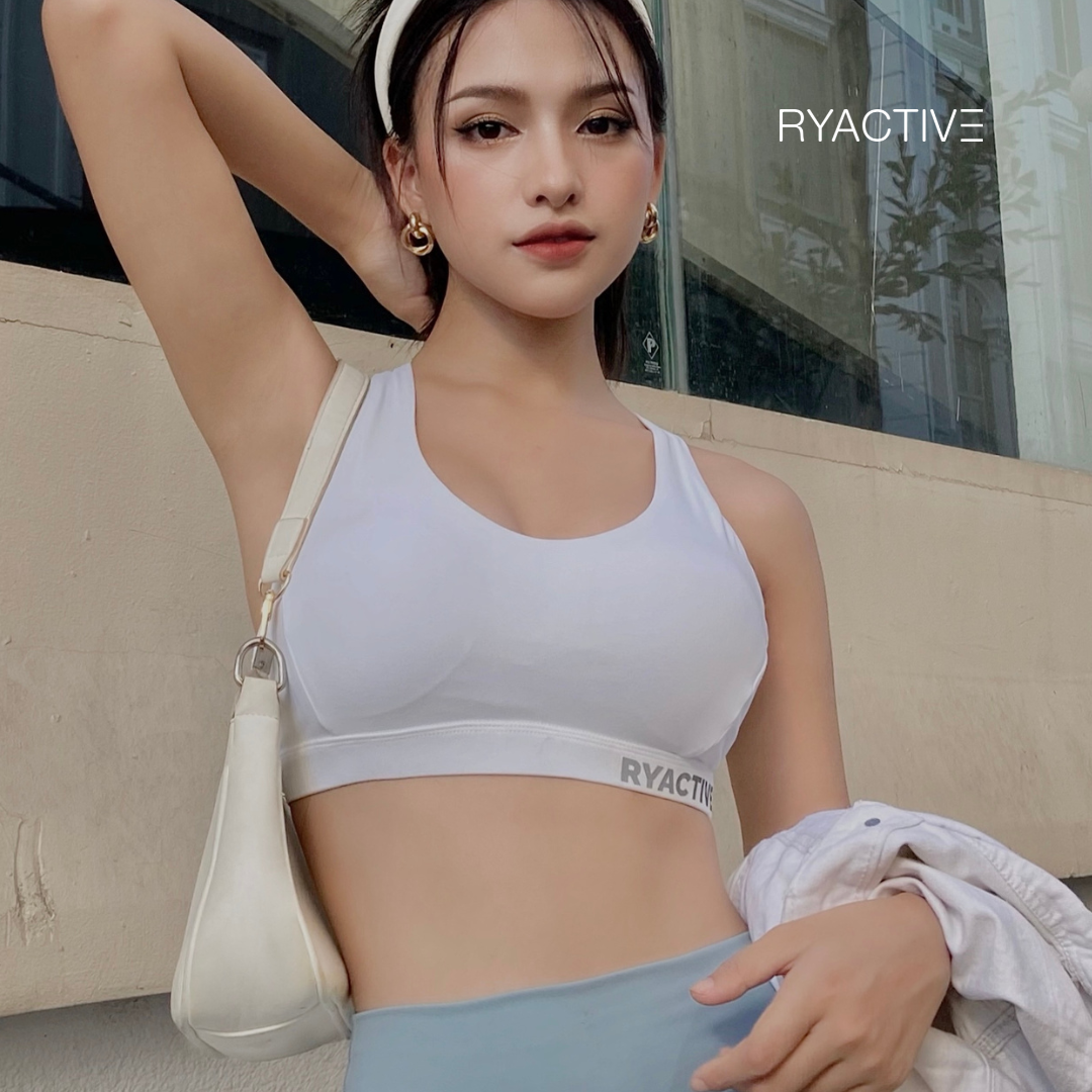 Áo ngực thể thao RYACTIVE -  Y SPORTBRA White