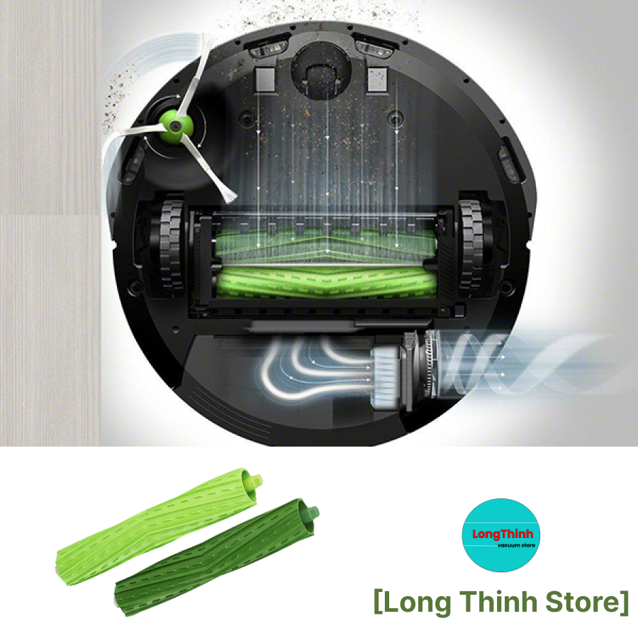 Chổi rulo cuốn rác robot hút bụi tự động irobot roomba e5 i3 i7
