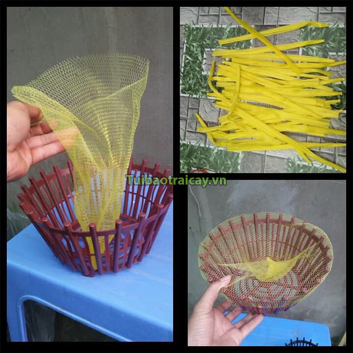 1kg Túi lưới đựng hoa quả dài 40cm