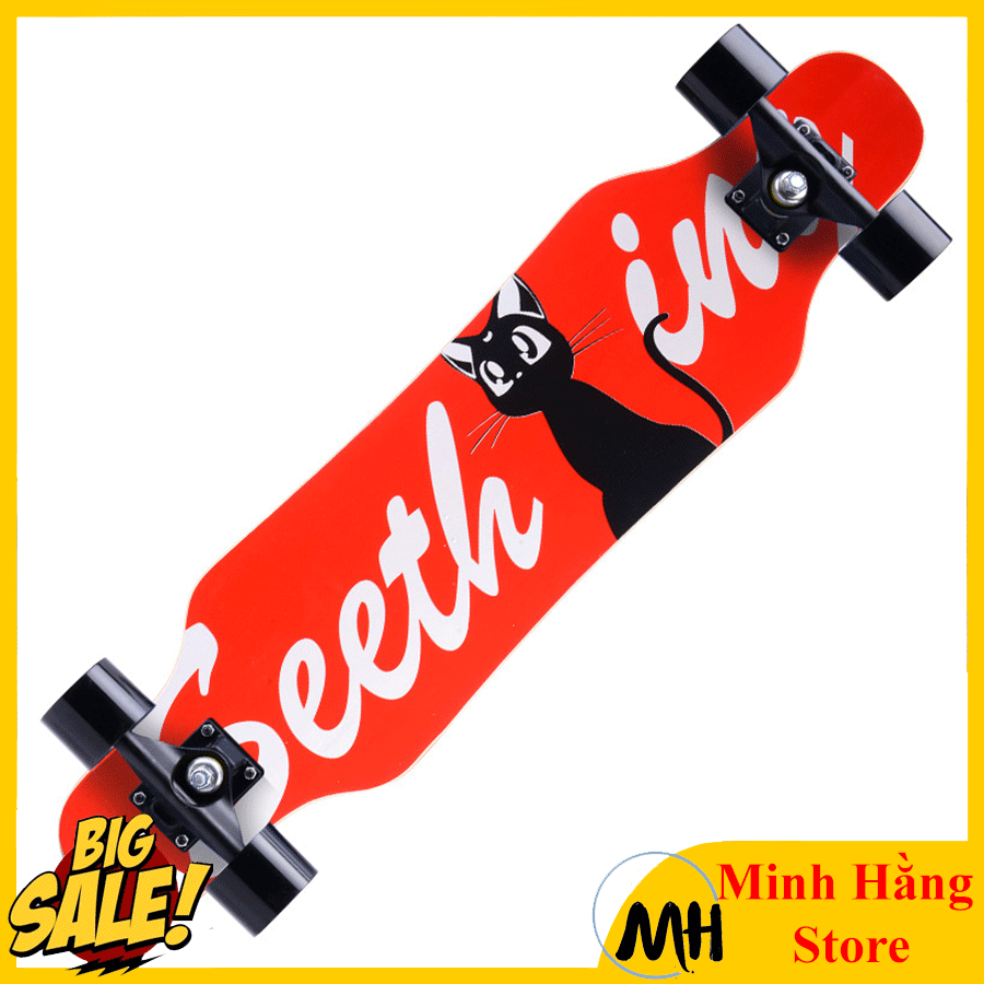 [CAM KẾT CHẤT LƯỢNG] Ván Trượt Người Lớn Cao Cấp Đạt Chuẩn Thi Đấu Hang Loại 1- Ván Trượt Thể Thao Gỗ Ph.o.ng Ép Cực Tốt 7 Lớp Mặt Nhám- Bán Trượt Ván Loại Tốt- Mặt Nhám+Bánh PU+-Hợp Kim Nhôm Siêu Cứng
