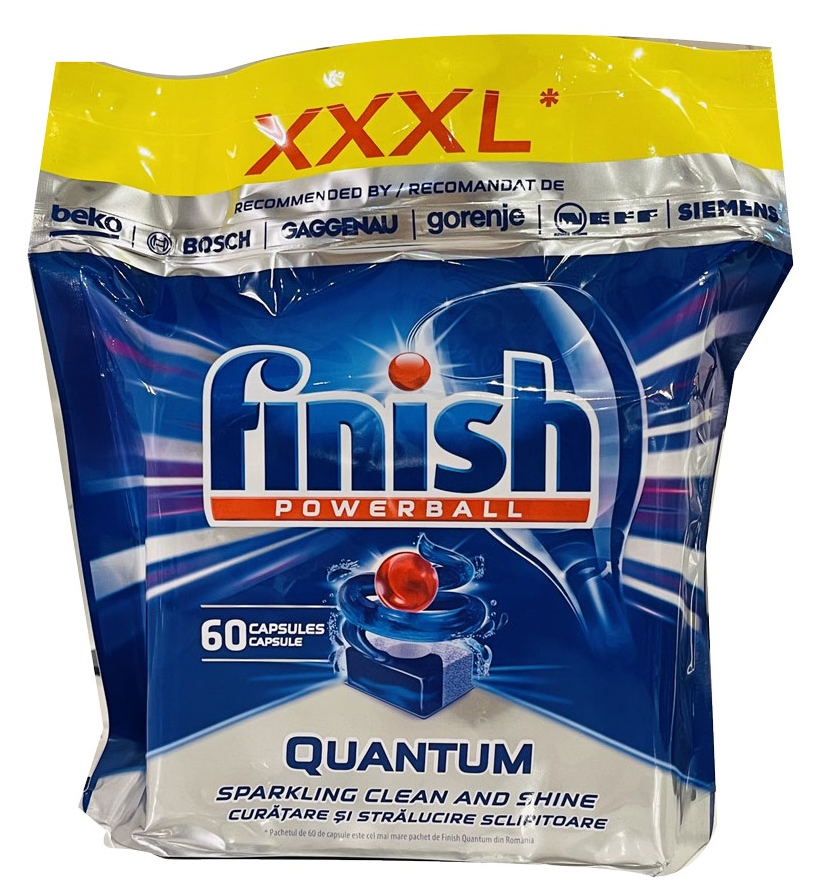 Viên rửa bát Finish Quantum max  túi 60 viên