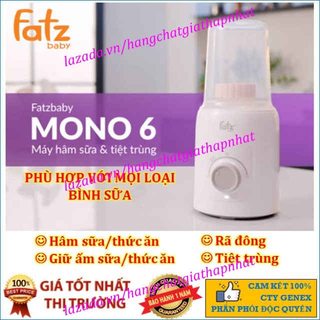 Máy hâm sữa và tiệt trùng bình sữa Fatz Fatzbaby - Mono 6 - FB3001TN