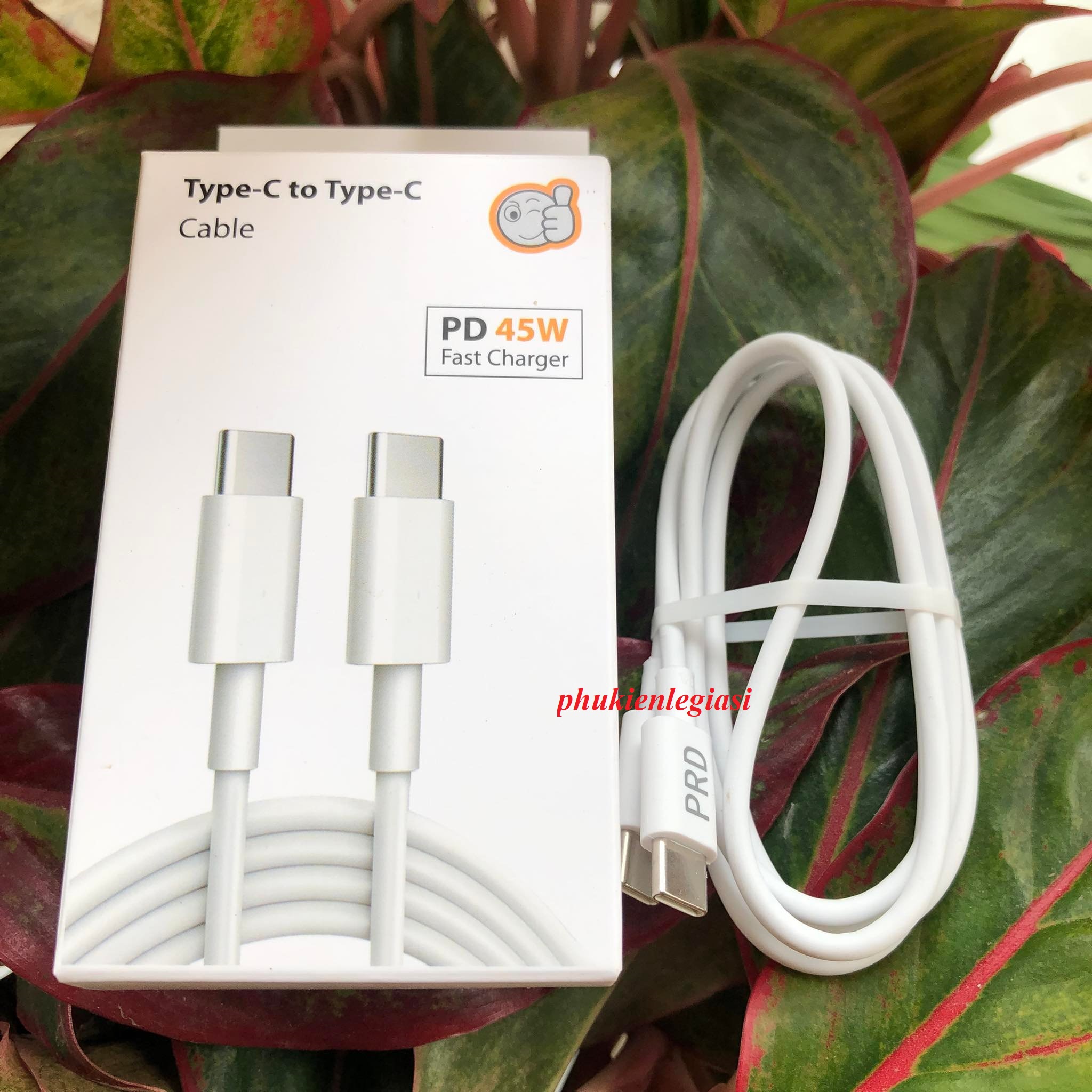 Cáp sạc type c to type c 45w mã tr cáp pd