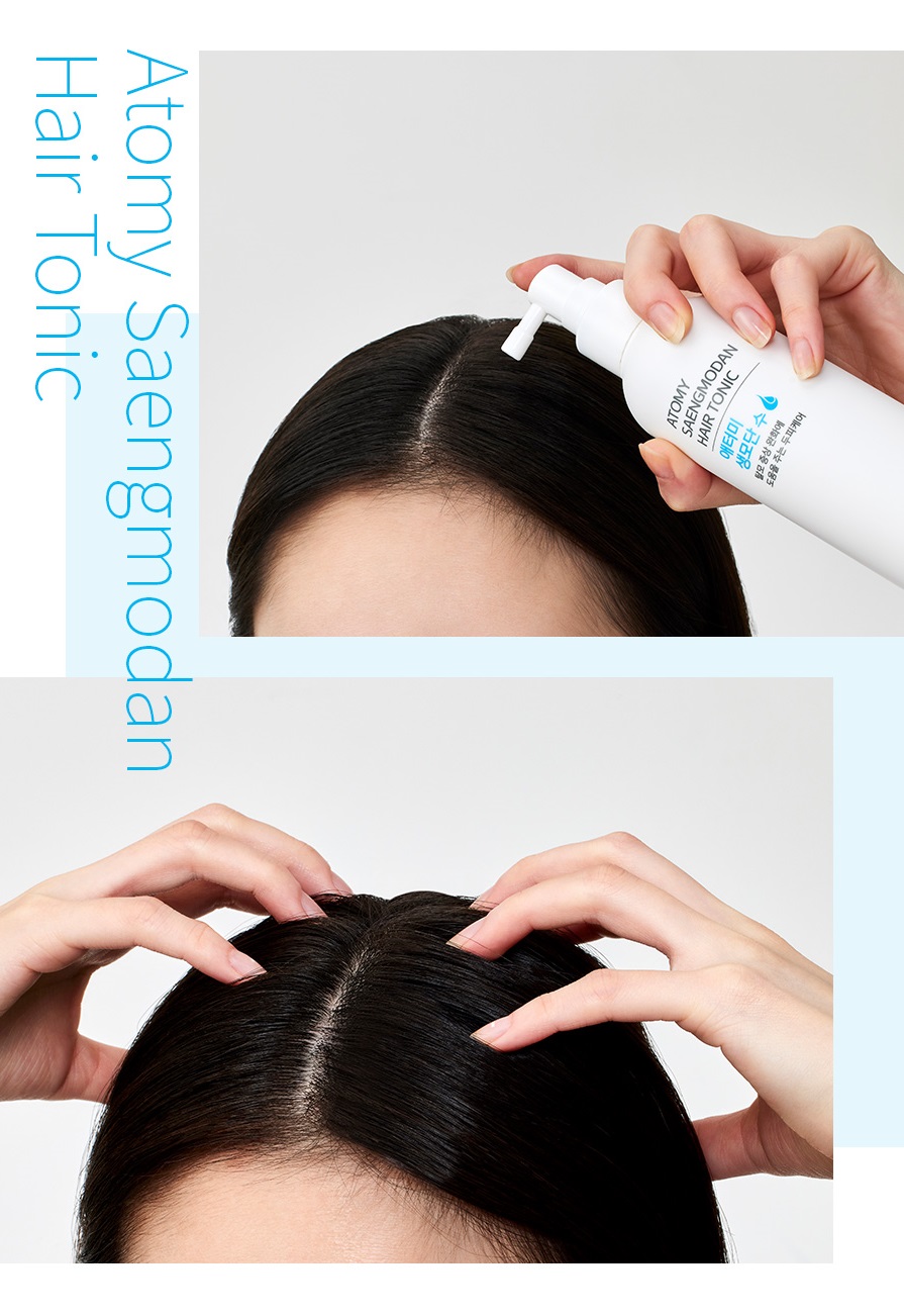Dung dịch xịt thảo dược ngăn rụng tóc, da đầu chắc khoẻ, thẩm thấu nhanh và kích thích mọc tóc trở lại 200ml - Atomy Saengmodan Hair Tonic - 애터미 생모단수 - Атоми тоник Сэнмодан